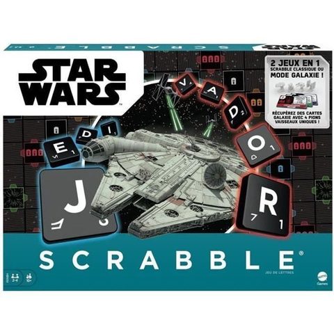 Star Wars Mattel Games - Scrabble - Jeu De Société Et De Lettres - Des 10 Ans