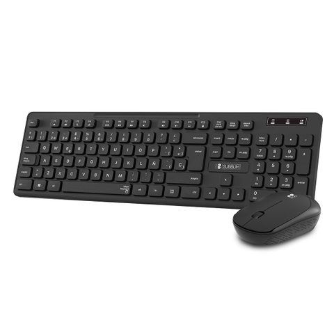 Subblim Subkbc-cssw10 Clavier Souris Incluse Universel Rf Sans Fil Qwerty Espagnole