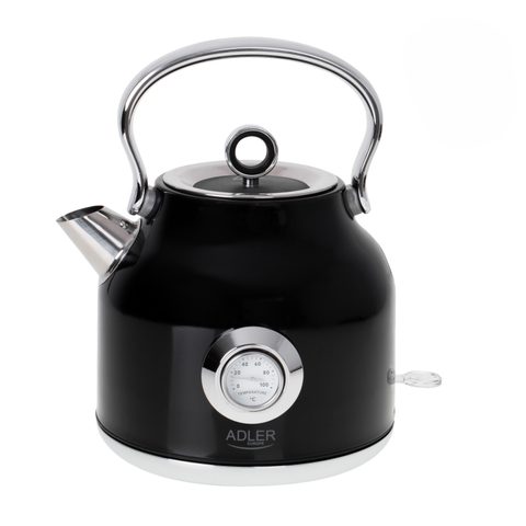 Adler Ad 1346b Bouilloire 1,7 L 2200 W Noir, Métallique