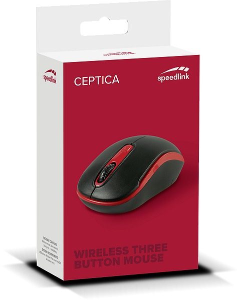 Speedlink Ceptica Souris Bureau Ambidextre Rf Sans Fil Optique 1600 Dpi