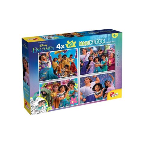 Liscianigiochi Puzzle enfant Disney Encanto Maxi Floor double face 4 x 48 pièces