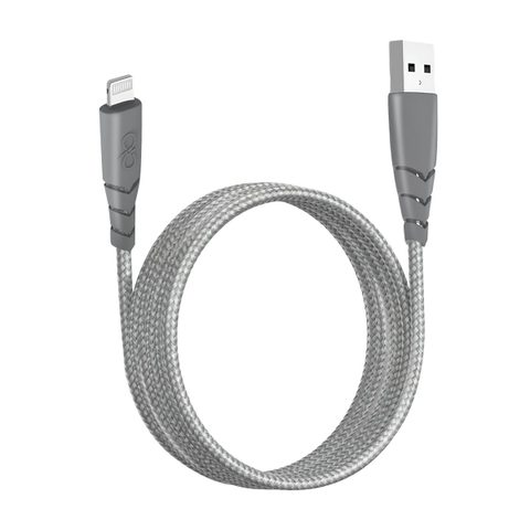 Force Power Câble Ultra-Renforcé USB A / Lightning 2.4A 2m FastCharge 12W + Garantie à vie
