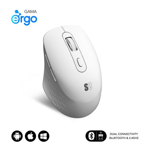Subblim SUBMO-EDCUR02 souris Universel Droitier Bluetooth + USB Type-A Optique 1600 DPI