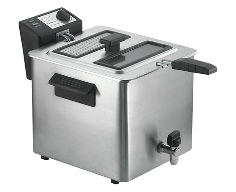 RGV Fry Type 8/n Unique 8 L 3000 W Friteuse Noir, Acier Inoxydable