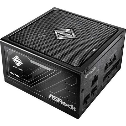 ASRock Bloc d'alimentation 650 W, certification 80 PLUS Gold, protection avancée Steel Legend