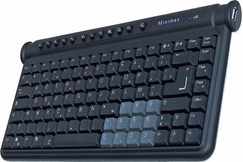 Minimax CL200HUB MinimaxII Clavier USB Noir avec Hub