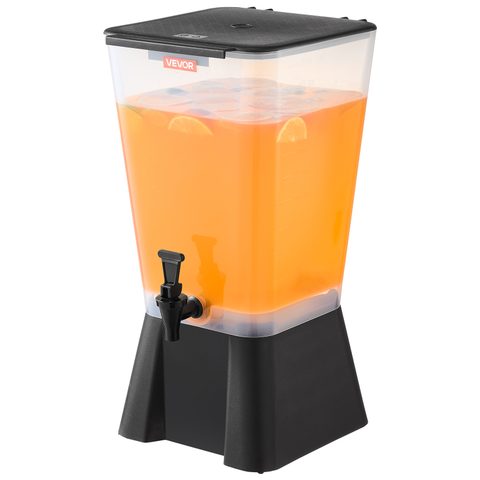 Vevor Distributeur Boissons 19l, Plastique, Robinet Anti-goutte, Eau, Jus, Limonade, Restaurants