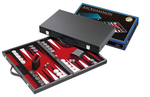 Philos Backgammon Rood Medium 38x23,5cm