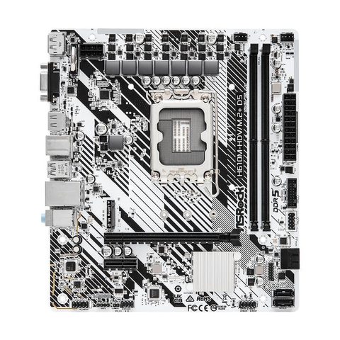 ASRock Carte Mere H610m-hdv/m.2+ D5 Intel H610 Lga 1700 Micro Atx