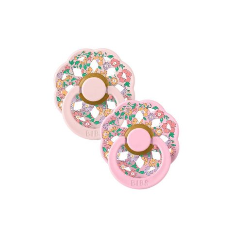 Bibs Sucette bébé - x Liberty - Boheme - Ronde - T2 - Caoutchouc naturel - Blossom Mix - Pack de 2