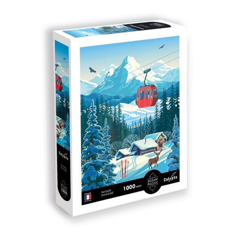 Sentosphere Puzzle 1000 pièces Calypto - Paysage Enneigé - Illustrations de
