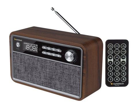 Sunstech Rpbt500 Portable Numérique Noir, Bois