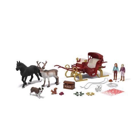 Schleich Calendrier de l'Avent Horse Club 99179 traîneau de Noël 24 pièces