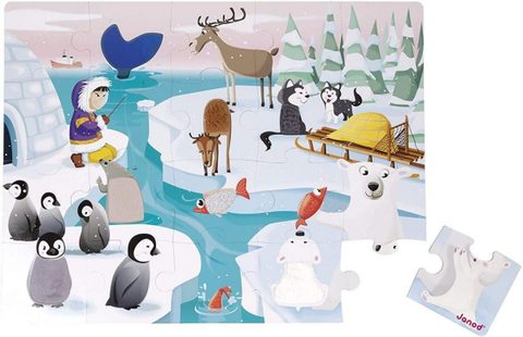 Juratoys-janod Puzzle Tactile 65 X 50 Cm 20 Pièces Multicolor Carton Rigide