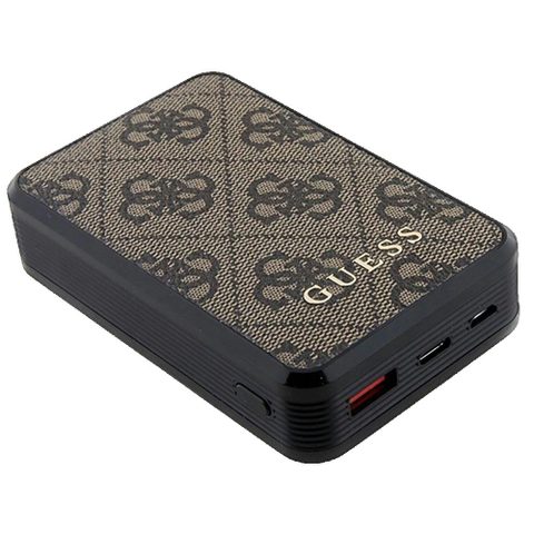 Guess 4G Cuir Métal Logo - Power Bank 10000 mAh 18W