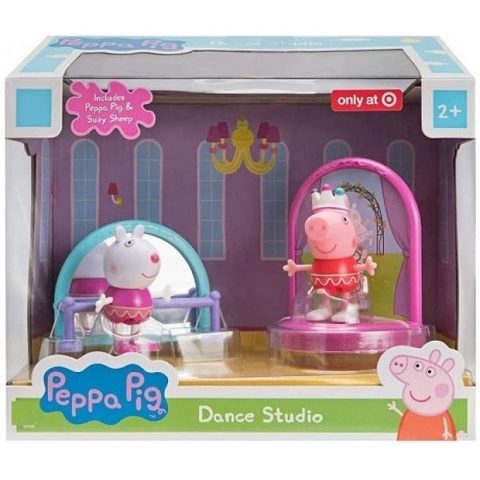 Peppa Pig: Set de Jeu Studio ecole de danse - Figurines exclusives et accessoires - Scene spectacle - Mini monde
