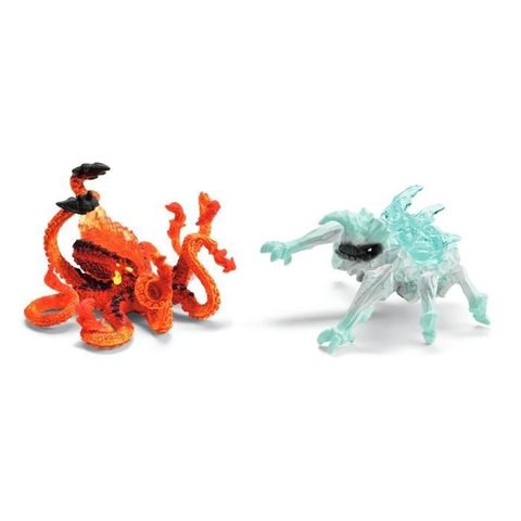 Schleich Figurines Duo Pieuvre De Lave Vs Insecte De Glace, 70826 Eldrador Creatures, Pour Enfant Des 6 Ans