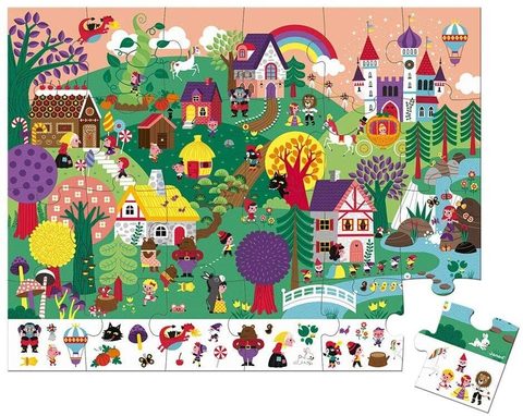 Juratoys-janod Puzzle Observation 54 X 41 Cm 24 Pièces Multicolor Autres