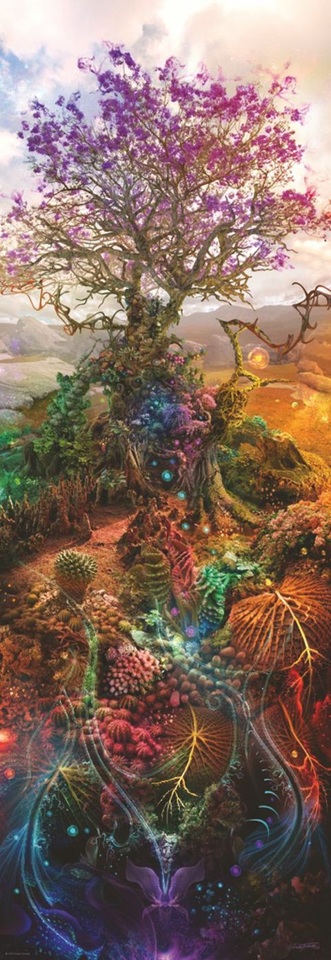 Heye Puzzle Magnesium Tree 1000 Pièces Puzzle Fantasy Vertical