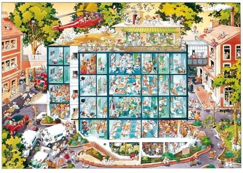 Heye Puzzle Cartoon Puzzle Emergency Room 2000 Pièces