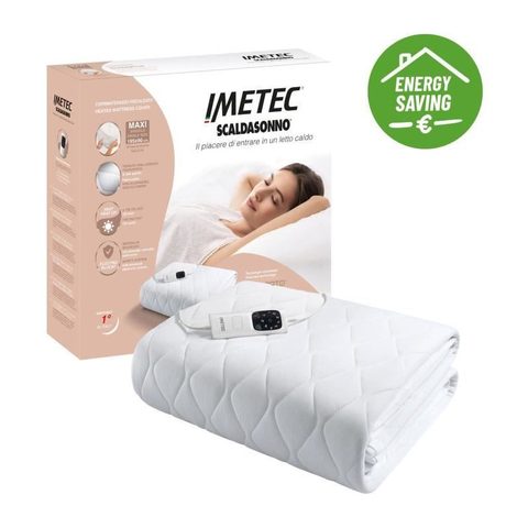 Imetec Surmatelas chauffant Adapto Maxi 1 place 195x90 cm 150 W 6 temperatures