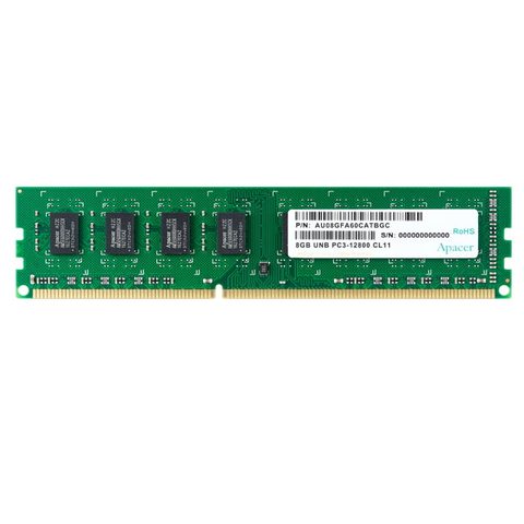Apacer AU08GFA60CATBGC DDR3 1600 MHz PC3-12800 8 Go CL11