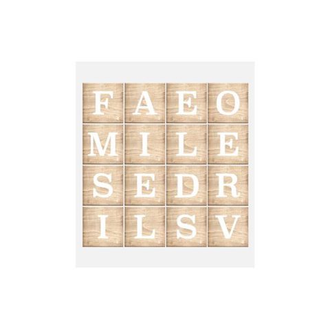 Atmosphera Sticker Relief "lettres" 41x41cm