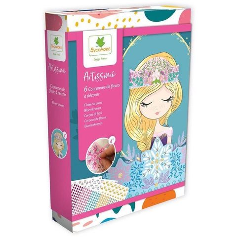 Sycomore Lot de 6 couronnes de Princesses à décorer - Loisirs créatifs - Pour enfants à partir de 4 ans