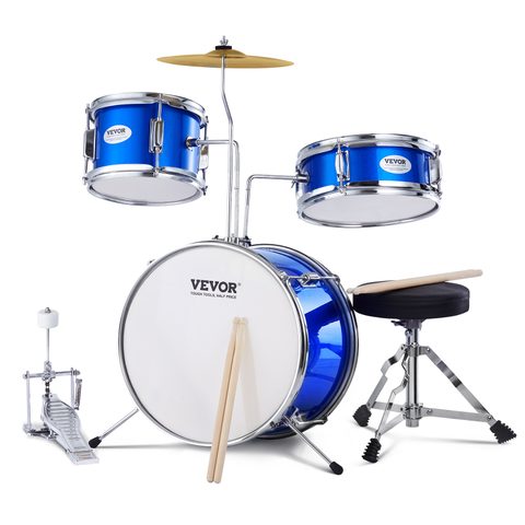 Vevor Ensemble de batterie pour enfants débutants 3PCS 355 mm avec siège