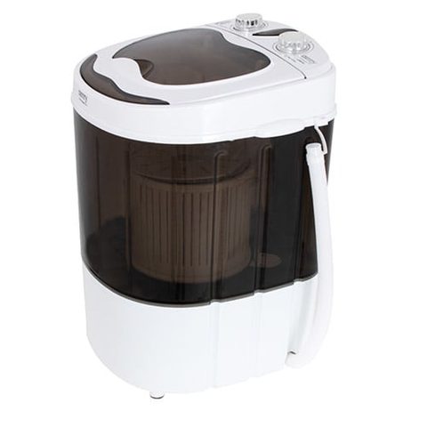 Camry Lave Linge Charge Par Dessus Premium 3kg Technologie De Convertisseur Marron, Blanc 36x37x53cm