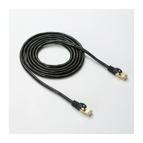 D2 Diffusion Câble Rj45 Droit Couleur Noir 2m S Stp Cat 8 Avec Snagless Et Connecteurs En