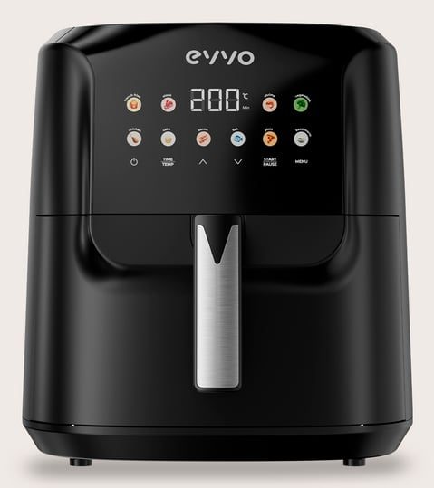 Evvo-home Friteuse sans Huile Evvo Tasty Fryer Advance 8L 2000W Double Résistance