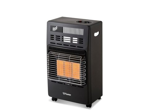 Favex Chauffage d'appoint infrarouge au gaz butane KERN - Allumage par piezo - Surface de chauffe jusqu'a 40 m² - 3 niveaux de puissa
