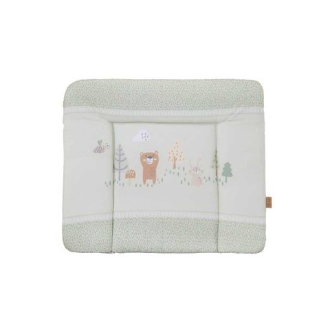 Roba Matelas À Langer Woodland Buddies Surface En Tissu Vert Pastel 85 X 75 Cm