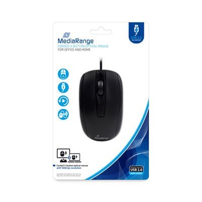 Mediarange Souris optique MROS211 1000 DPI