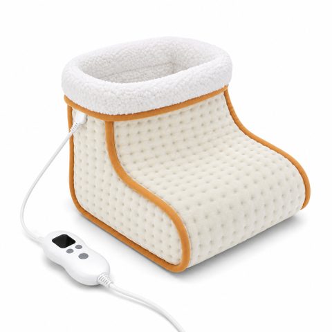 Floordirekt Chauffe-pieds Électrique Fjord 6 Niveaux Jusqu’à 55 °c, Minuterie & Doublure Sherpa