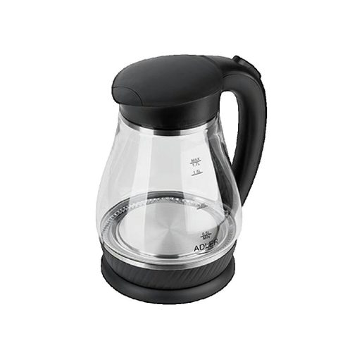 Adler Bouilloire Électrique Verre Borosilicate Led 1,7 L