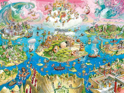 Heye Puzzle Odyssey 1500 Pièces Puzzle Cartoon 80x60 Cm