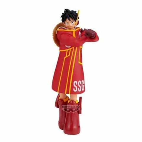 Banpresto Figurine One Piece Le Singe Shukko D. Version Luffy T�te D'�uf 14 Cm
