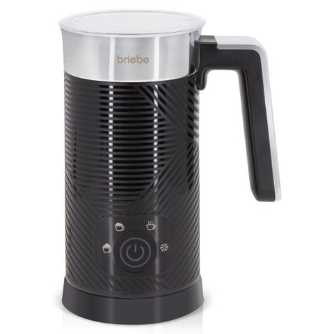 Briebe Elegance Mousseur À Lait Électrique, Réchauffeur Mousseur Froid/chauffant 130ml Mf1172blk 500w