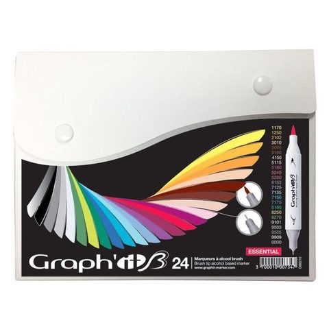 Graph it Set 24 Marqueurs Brush & Extra Fine - Essentiels