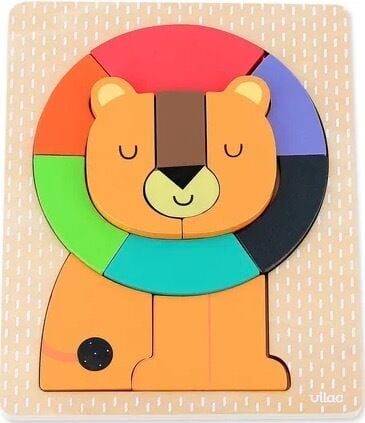 Vilac Puzzle Encastrement Lion Multicolor Bois