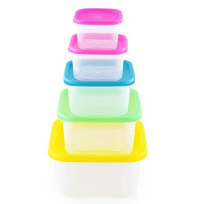 Herzberg Ensemble de boites de conservations alimentaires 5 pièces HGSFS5N1