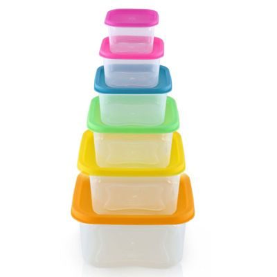 Herzberg Ensemble de boites de conservations alimentaires 6 pièces HGSFS6N1