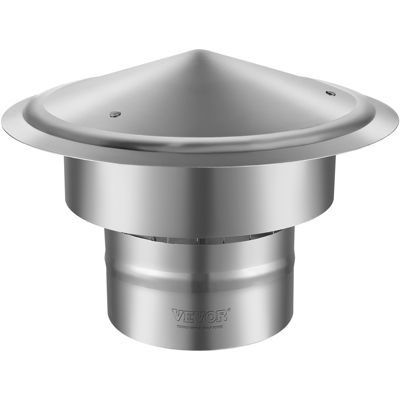 Vevor Chapeau cheminee diametre 150 mm inox 304 Anti-oiseaux pare-vent