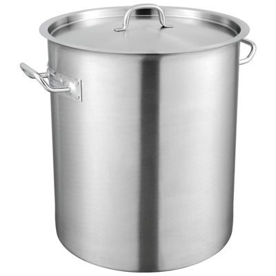 Vevor Marmite traiteur 39,7 L en acier inoxydable 18/8, tous feux, fond magnétique, couvercle inclus