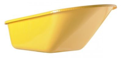 Haemmerlin Caisse peinte jaune 110 L 4 trous - pour brouette Bati Plus 110 Réno