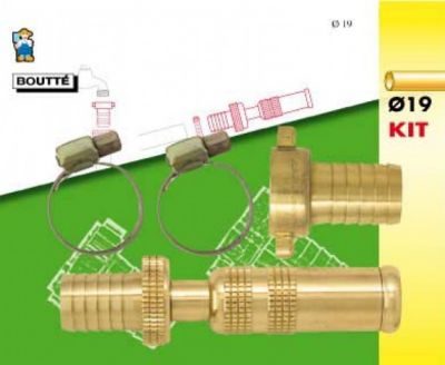 Boutté Kit d'arrosage 3 pièces pour tuyau Ø19