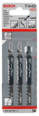 Bosch 3 lames de scie sauteuse HCS DEBIT T T144D bois