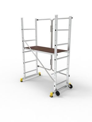 Centaure Échafaudage pliable aluminium - Pratico - hauteur de travail 3 m - charge max. 150 kg